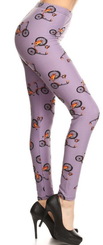 Lean Purple Pedal Pushers