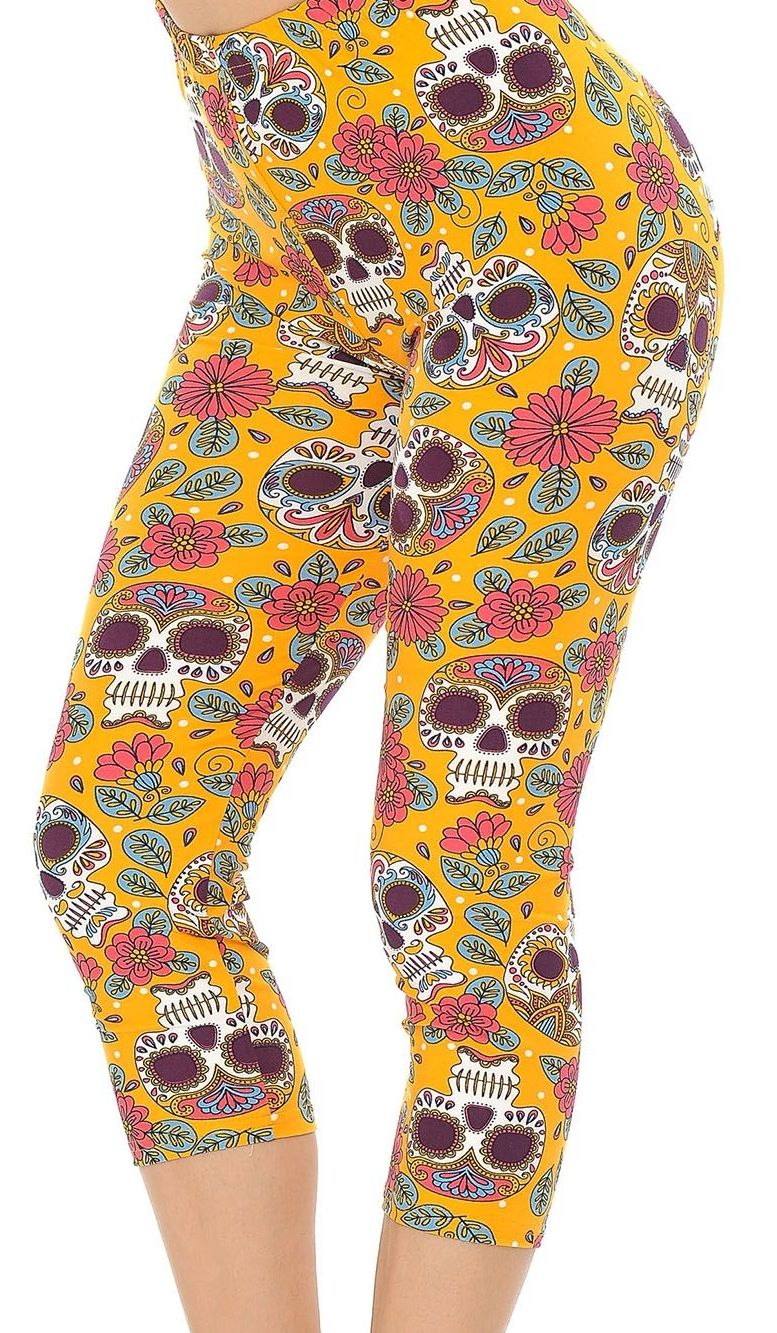 Capri Lean Mustard Skulls