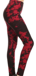 Lean Burgundy Tie Dye
