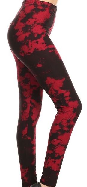 Lean Burgundy Tie Dye