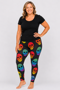 Curvaceous Rainbow Skulls