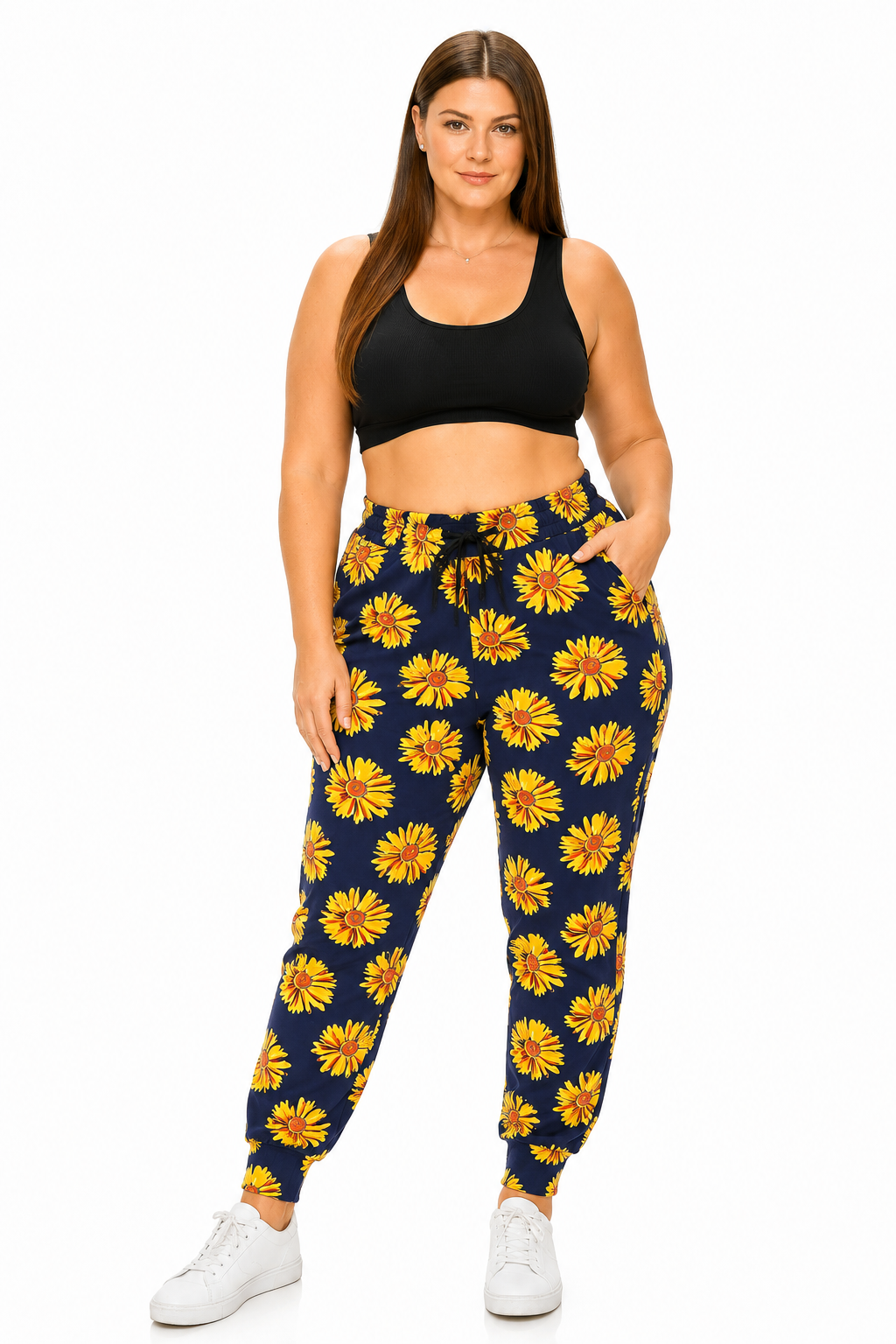 Luscious Joggers Summer Daisy with Pockets